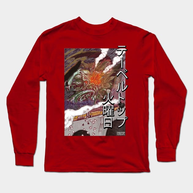 Tabletop Tuesday: Cthulhu Vs Dragon Colour Long Sleeve T-Shirt by Big Red Barrel